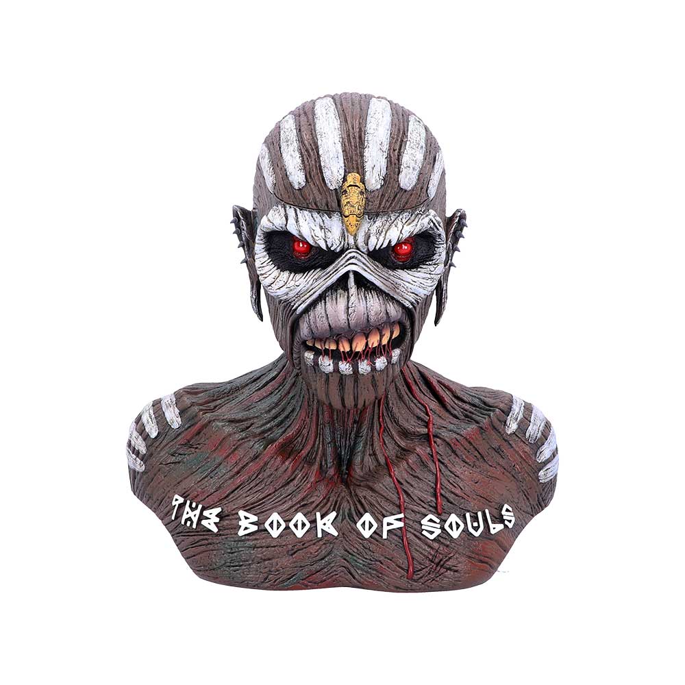Officially Licensed Iron Maiden Book of Souls Eddie Bust Box 26cm
