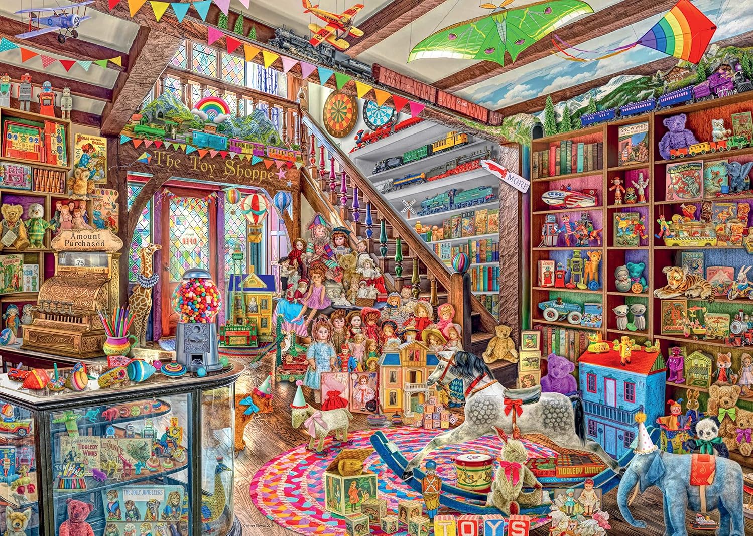 Ravensburger Aimee Stewart The Fantasy Toy Shop 1000 Piece Jigsaw Puzzle