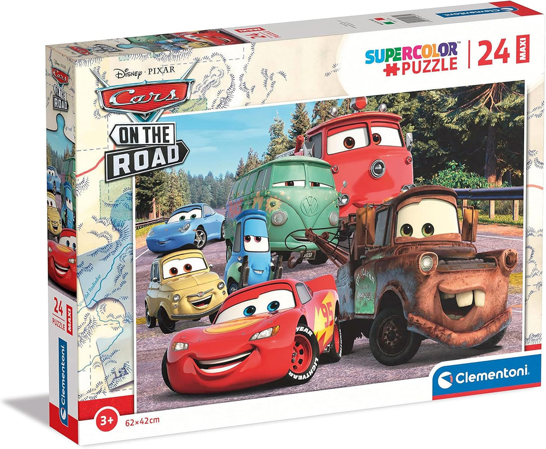 Clementoni - 24239 - Supercolor Puzzle - Disney Pixar Cars On The Road