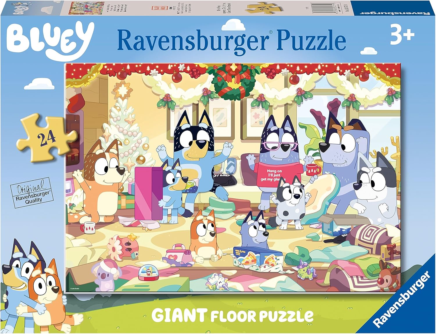 Ravensburger Blue Christmas With Bluey Giant Floor Puzzle
