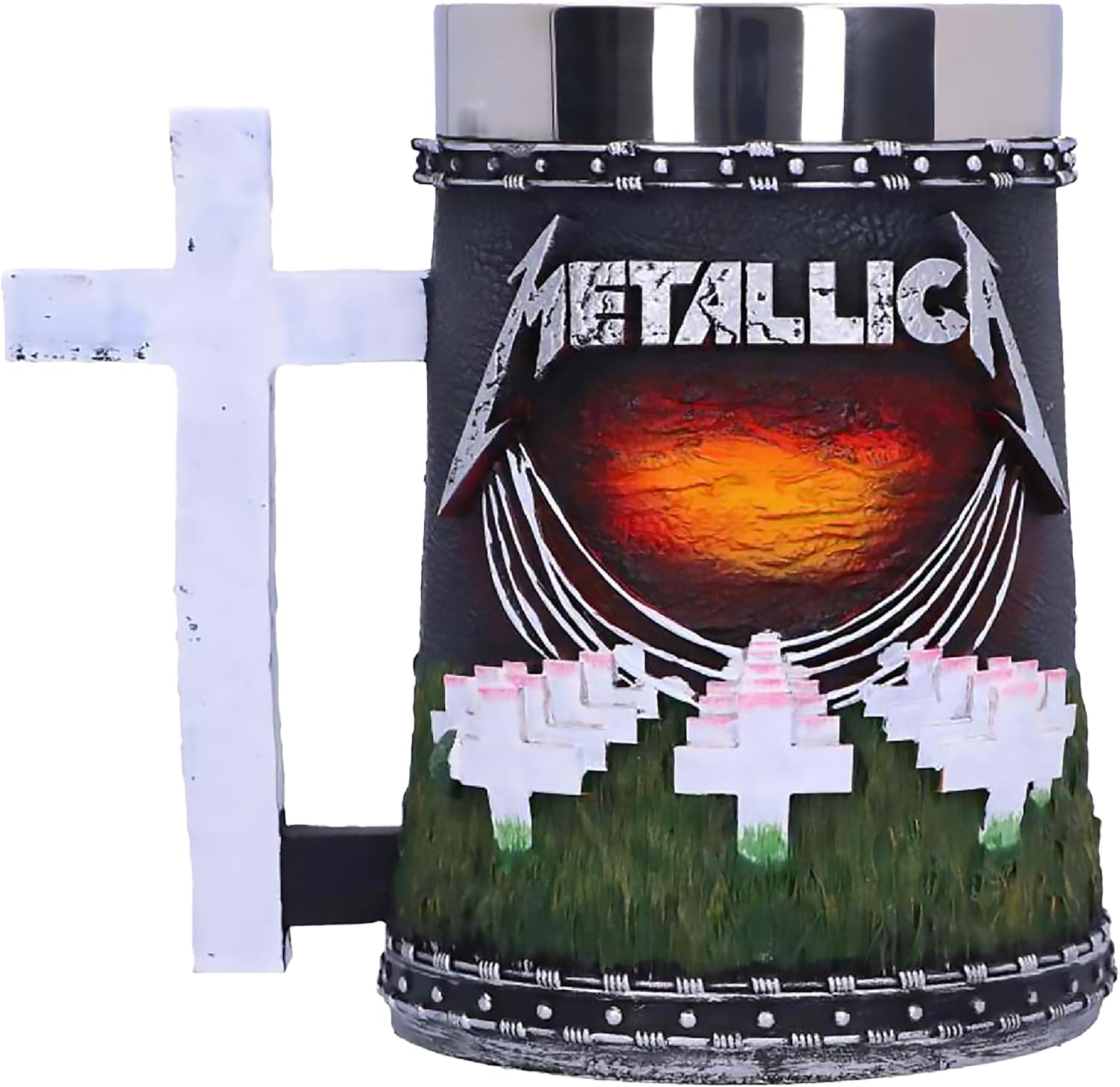 Nemesis Now Metallica Master of Puppets Tankard, Hand-Painted Resin