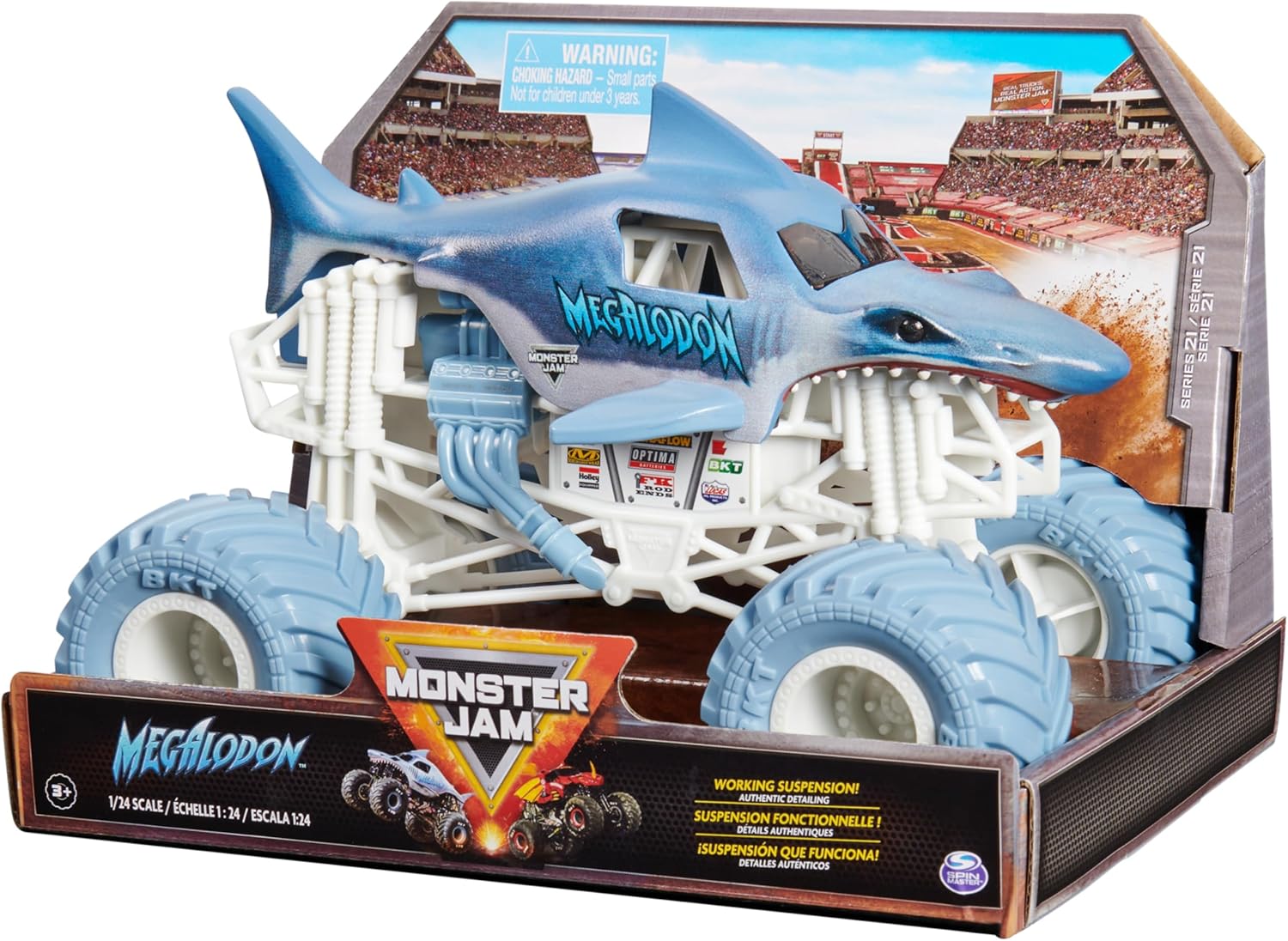 Monster Jam, Official Megalodon Monster Truck - Retro 2017 Original Edition