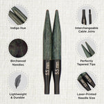 KnitPro Indigo Wood Mini Interchangeable Needle Set