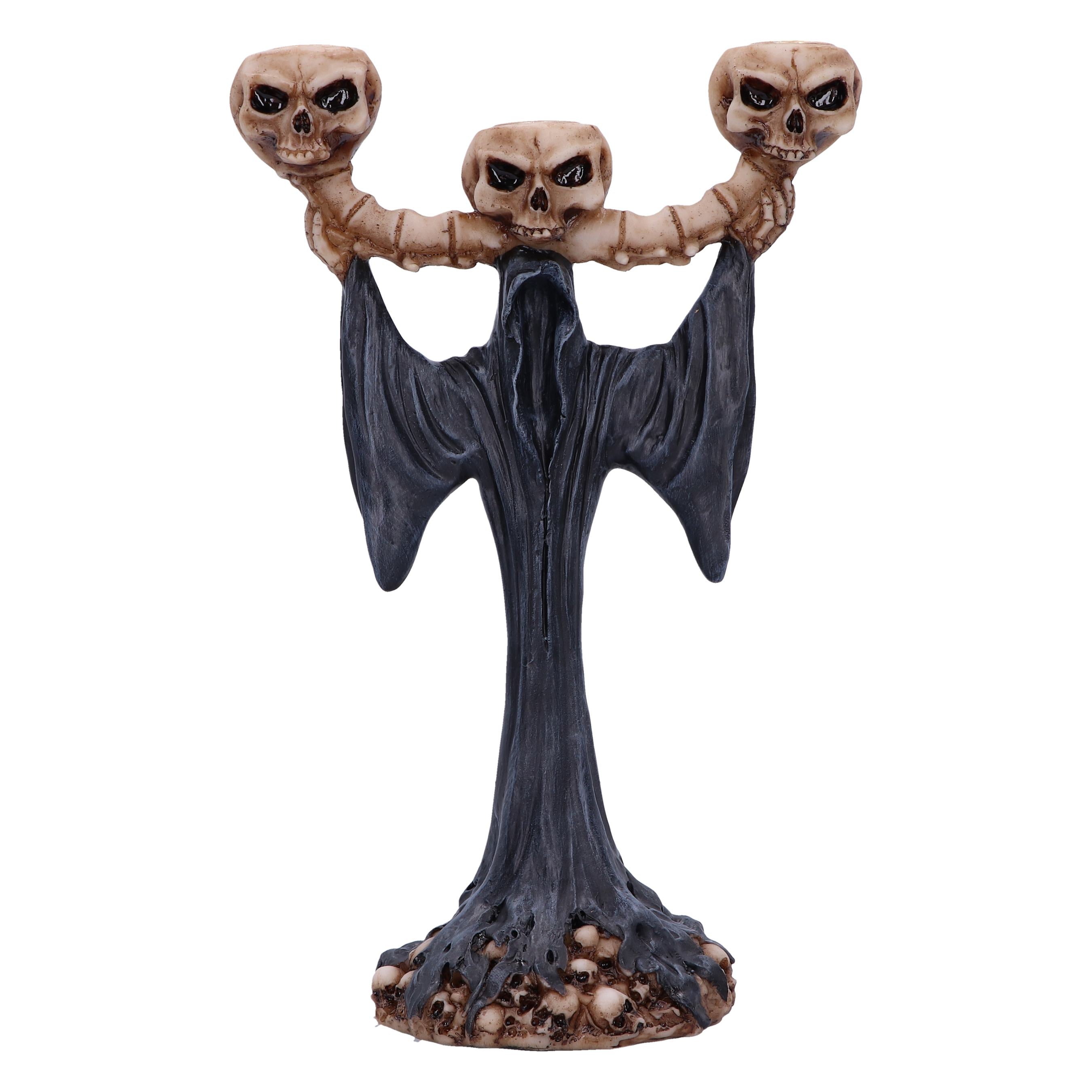 Light the Way Reaper Skull Tealight Holder 26.5cm