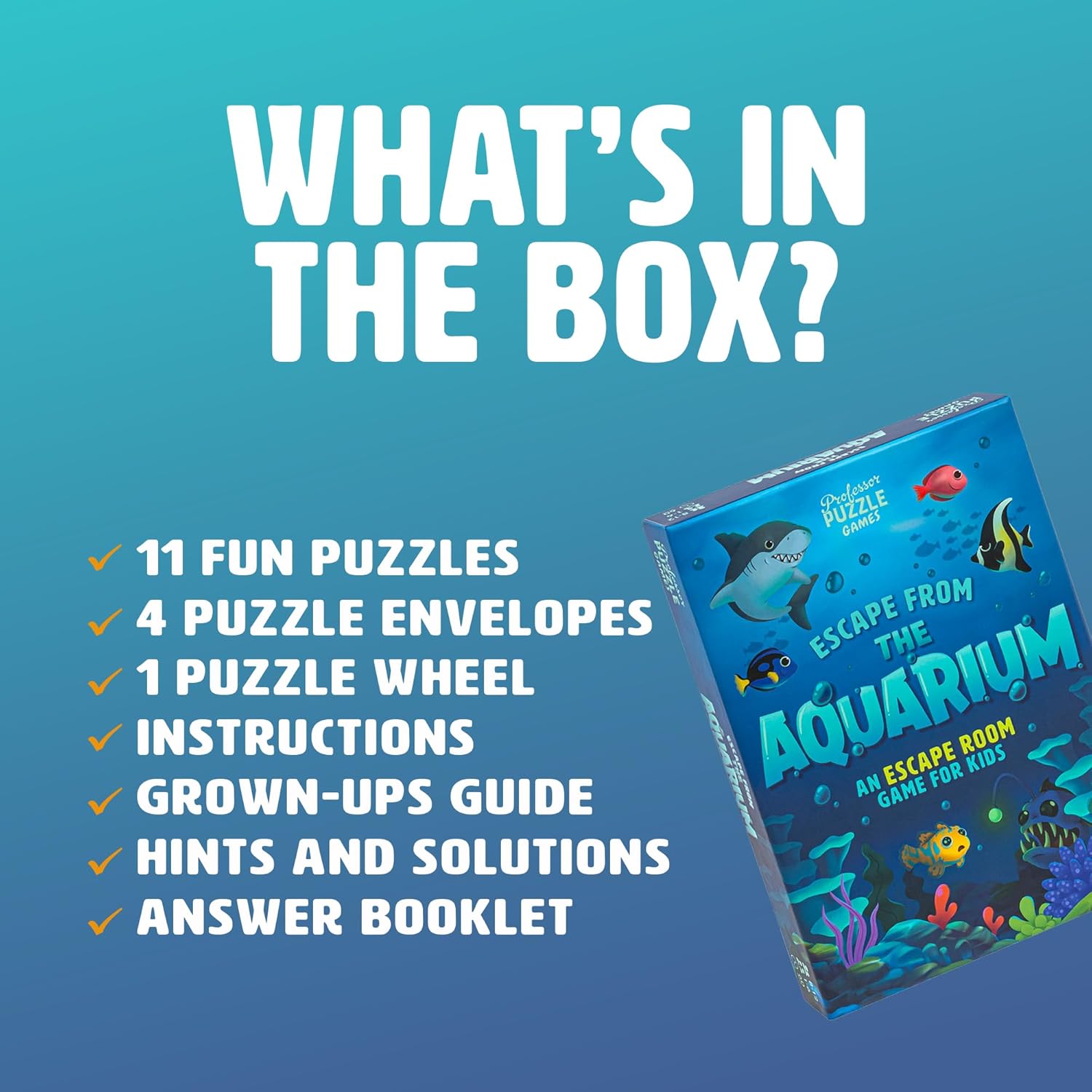 Professor Puzzle: Escape from The Aquarium - Escape Room Game.