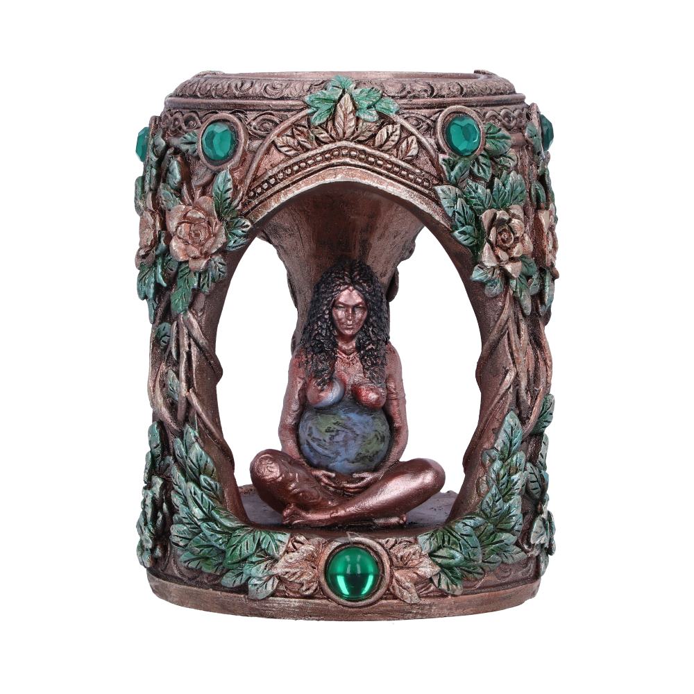 Bronze Mother Earth Tealight Holder 7cm