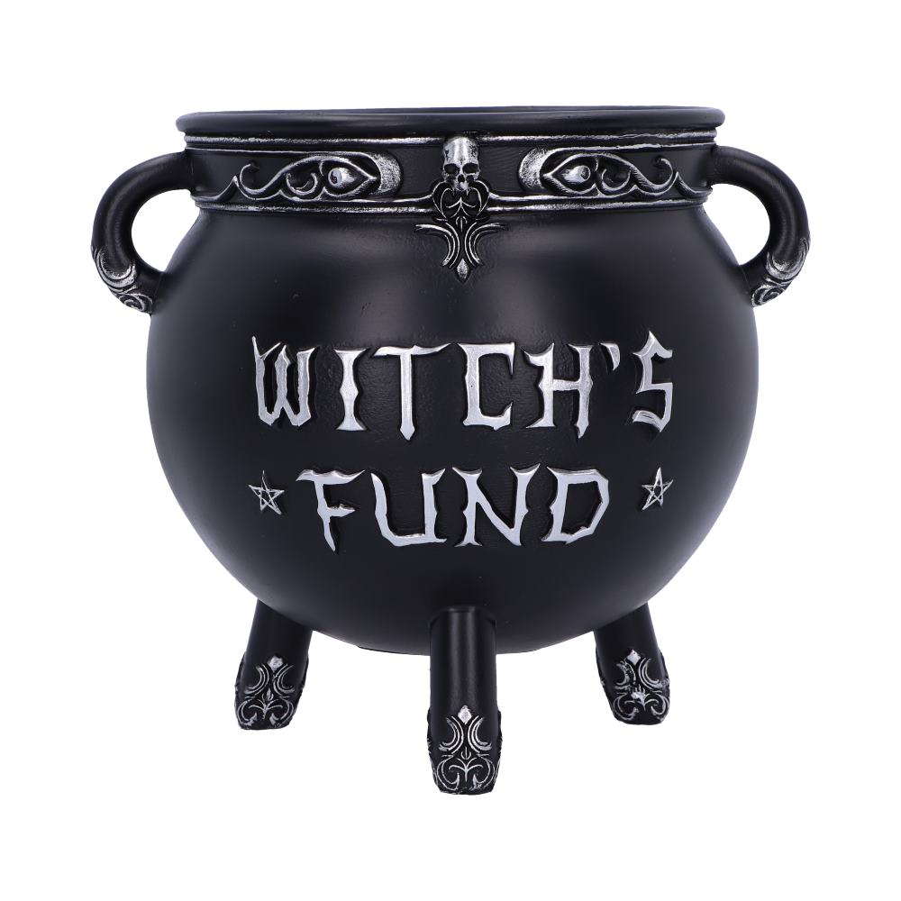 Witch's Fund Cauldron Money Box 16.5cm