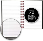 Black n' Red Twin Wire Poly Cover Notebook