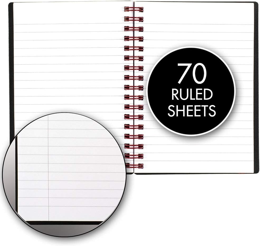 Black n' Red Twin Wire Poly Cover Notebook