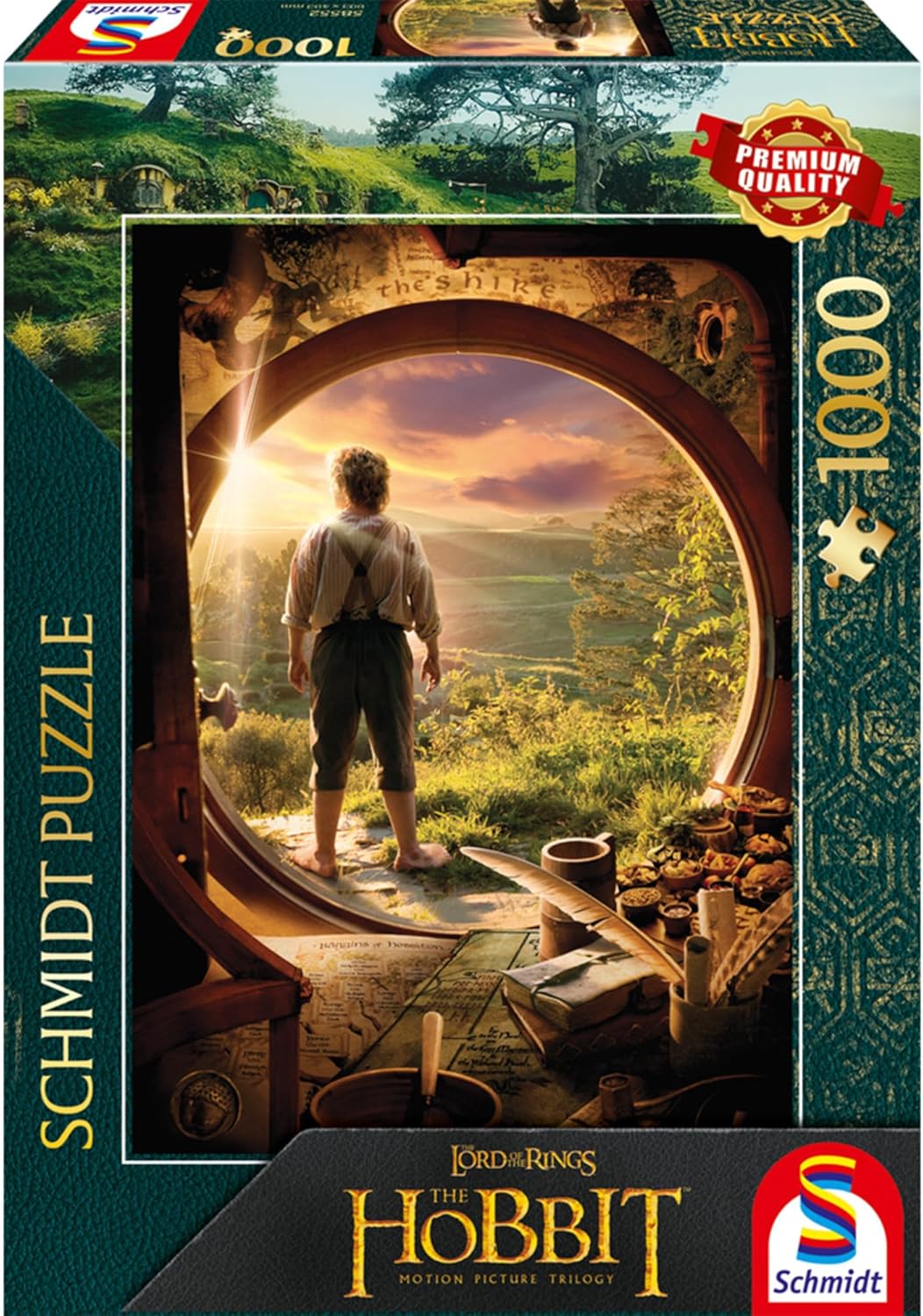Schmidt Spiele 58552 The Hobbit, Leaving Bag End, 1000-Piece Jigsaw Puzzle