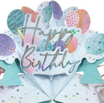 Happy Birthday To You Balloons Pop-Up Greeting Card