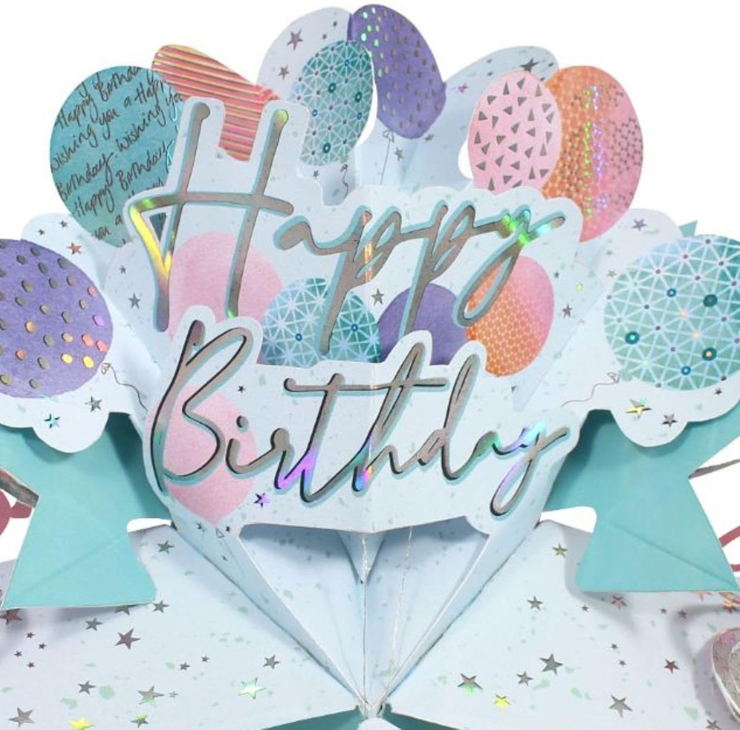 Happy Birthday To You Balloons Pop-Up Greeting Card
