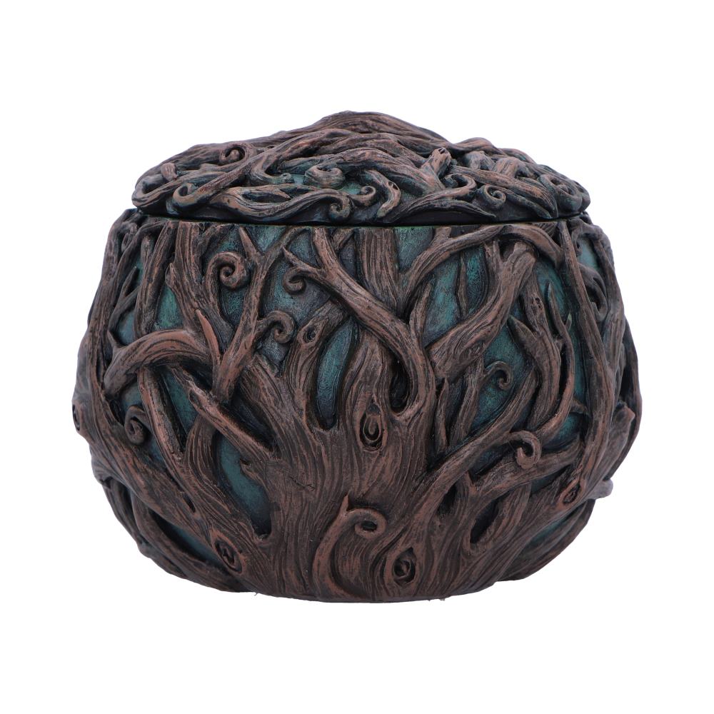 Tree Spirit Head Treasure Box 13cm