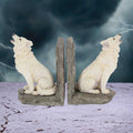 Wardens of the North White Wolf Bookends 20.3cm