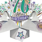 Happy 70th Birthday Pop-Up Greeting Card