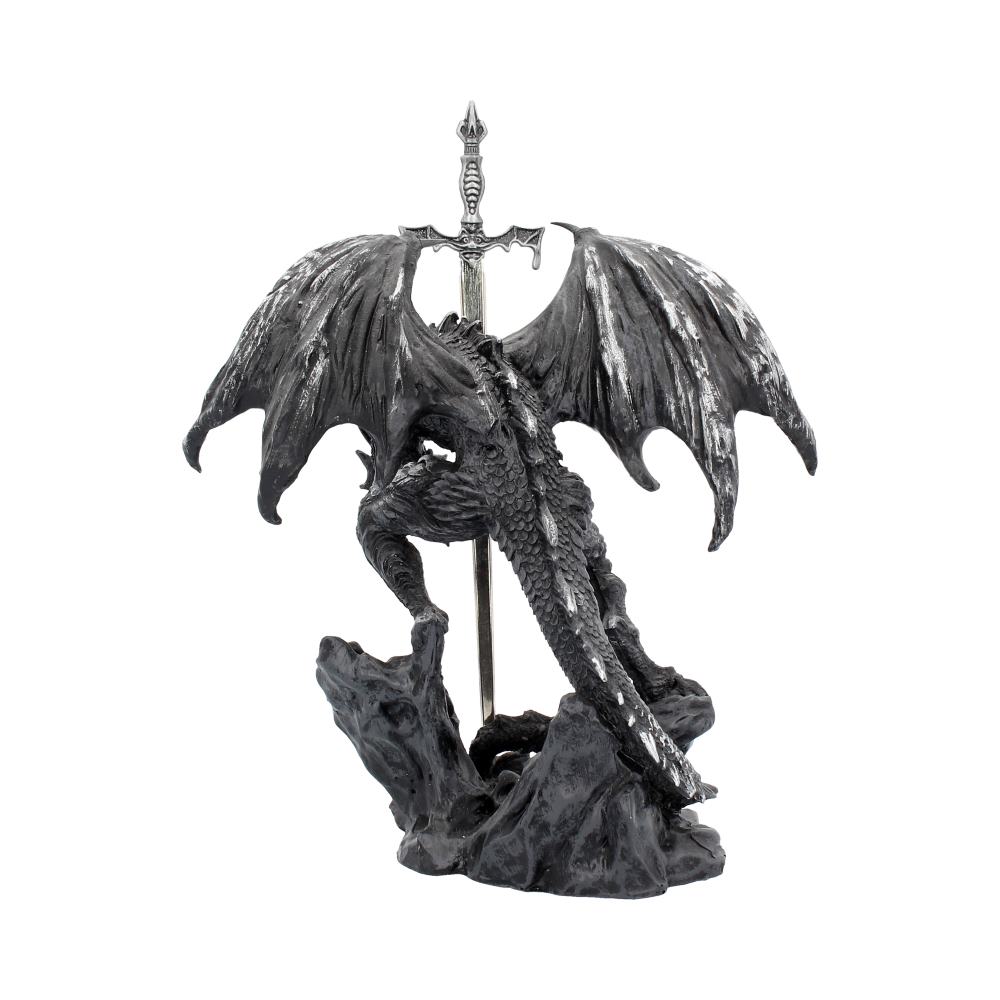Gothic Black Dragon Sword Letter Opener Figurine 22.5cm