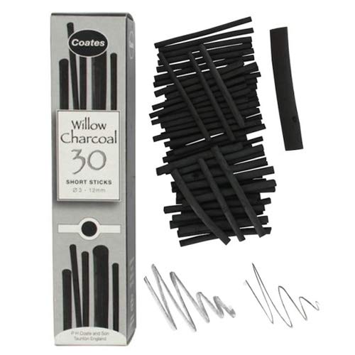 Coates Willow Charcoal Assorted 30 Pieces