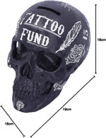 Nemesis Now Gothic Tattoo Fund Skull Money Box