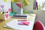 Post-it Notes - 1 Block of 225 Heart Shape Sticky Notes