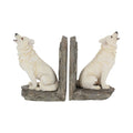 Wardens of the North White Wolf Bookends 20.3cm