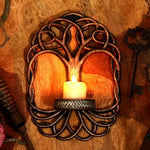Celtic Tree Of Life Wall Hanging Candle Holder 26cm