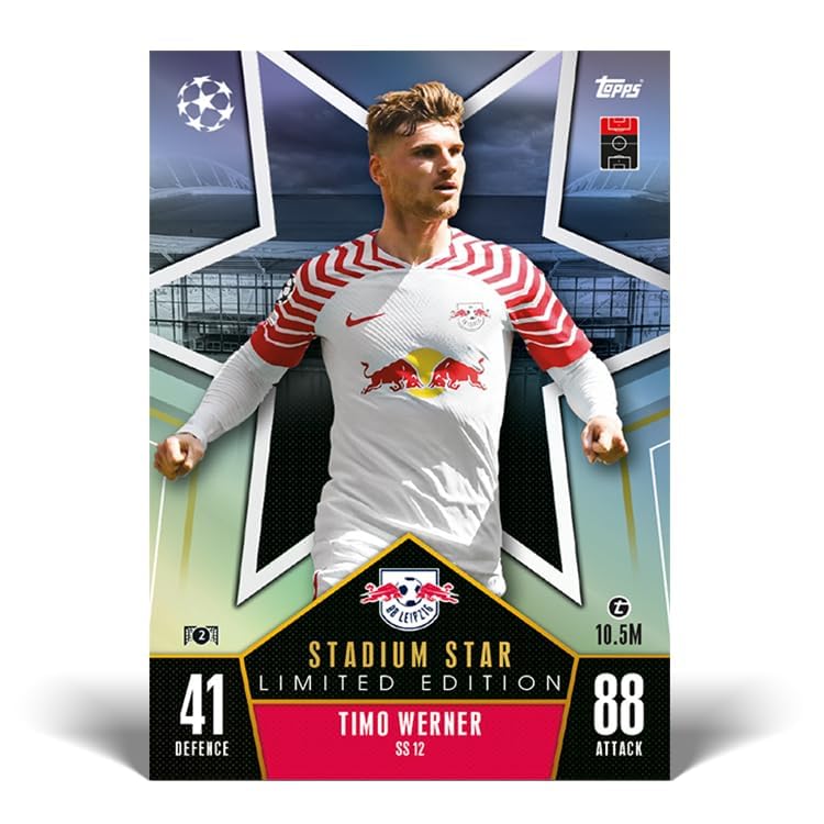 Topps Match Attax 23/24 - Mega Tin 3 - contains 66 Match Attax cards plus 4 exclusive Stadium Stars Limited Edition cards