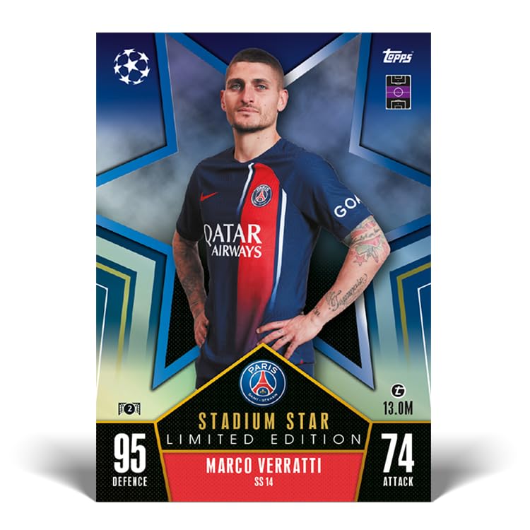 Topps Match Attax 23/24 - Mega Tin 4 - contains 66 Match Attax cards plus 4 exclusive Stadium Stars LE cards