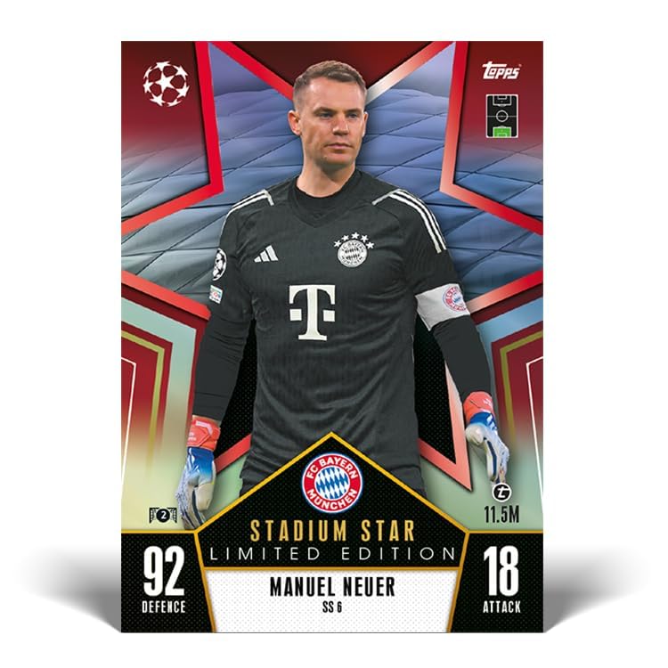 Topps Match Attax 23/24 - Mega Tin 2 - contains 66 Match Attax cards plus 4 exclusive Stadium Stars Limited Edition cards