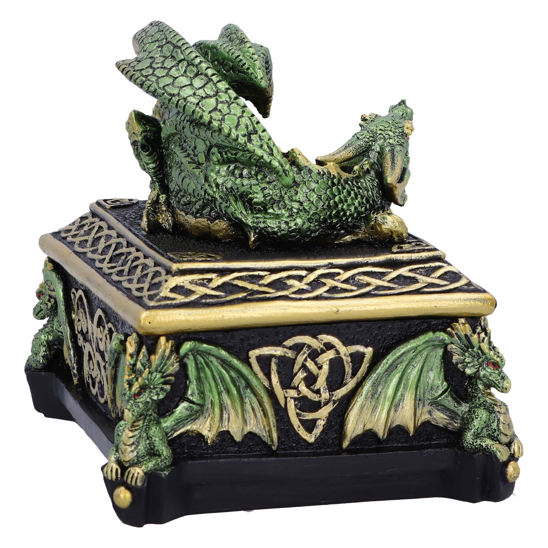 Emerald Hoard Dragon Box 13.5cm