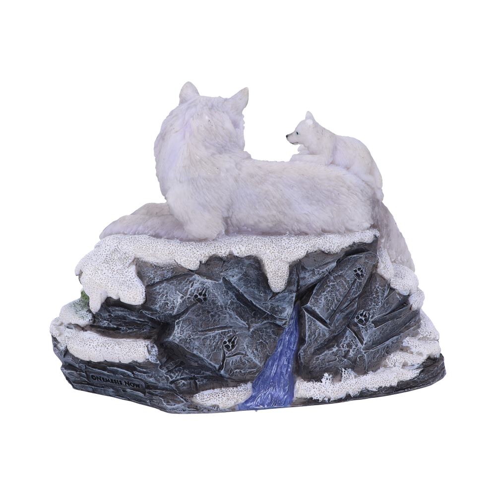 Mother's Watch White Wolf and Pups Calendar 13cm