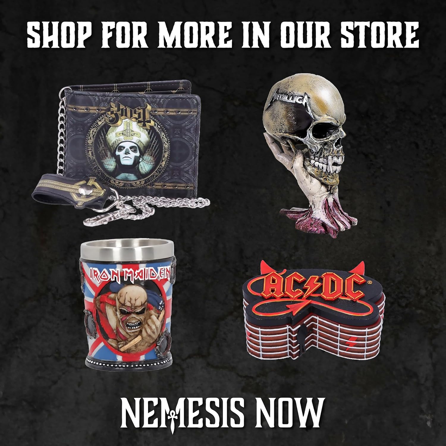 Nemesis Now Metallica Master of Puppets Tankard, Hand-Painted Resin