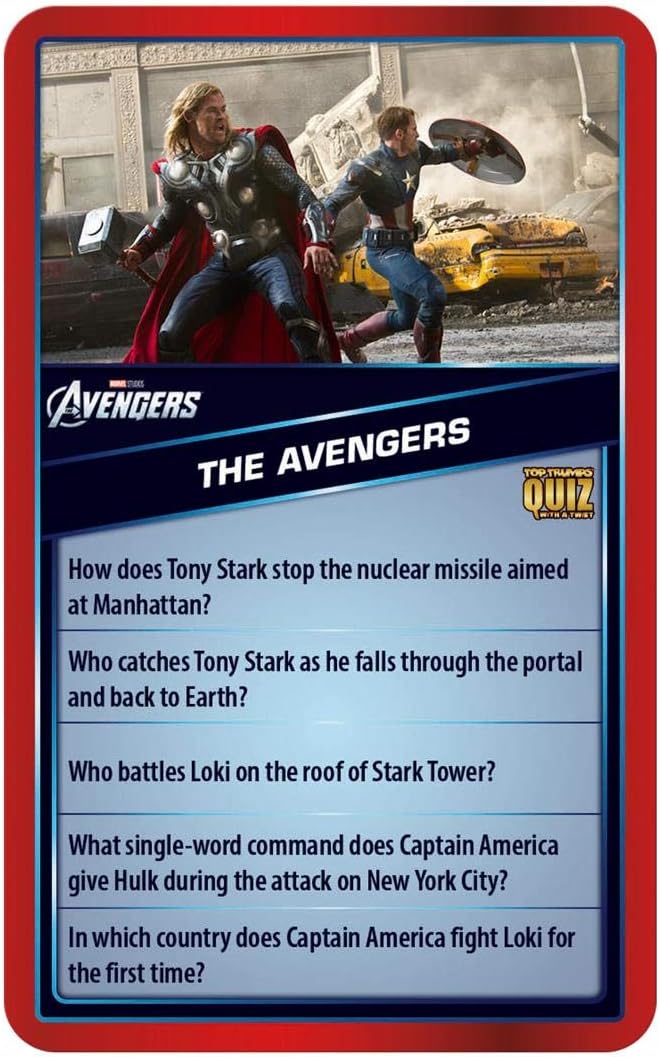 Top Trumps Marvel Cinematic Universe Quiz Game