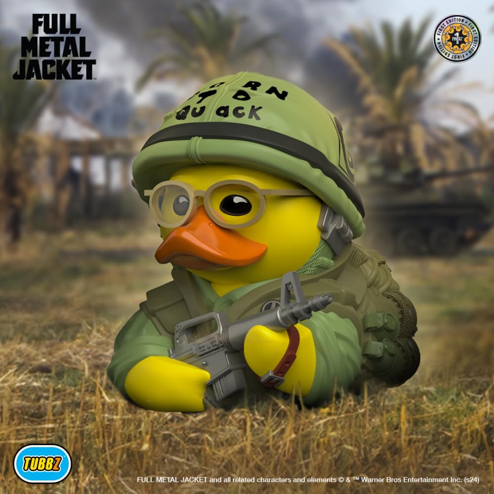 TUBBZ First Edition Sergeant J.T. Davis Collectable Vinyl Rubber Duck Figure - Official Stanley Kubrick Merchandise - Action TV & Movies