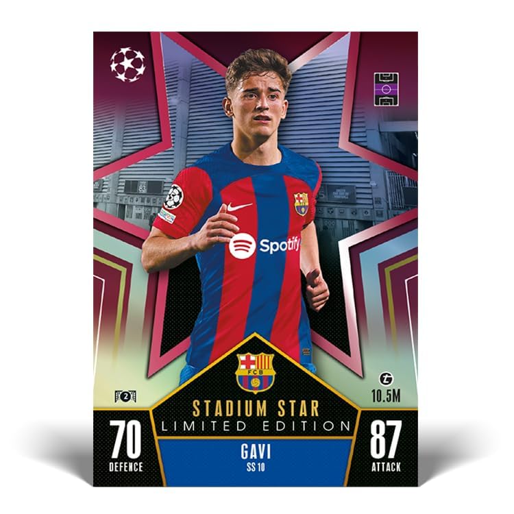 Topps Match Attax 23/24 - Mega Tin 3 - contains 66 Match Attax cards plus 4 exclusive Stadium Stars Limited Edition cards