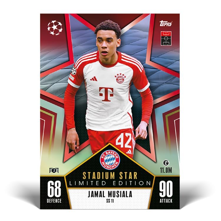Topps Match Attax 23/24 - Mega Tin 3 - contains 66 Match Attax cards plus 4 exclusive Stadium Stars Limited Edition cards