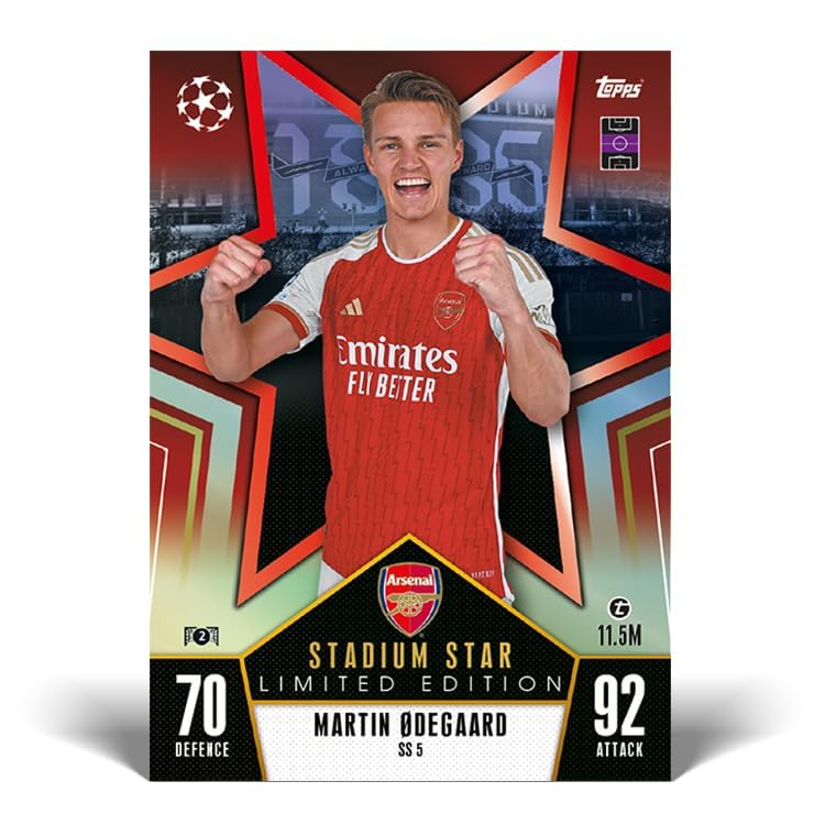 Topps Match Attax 23/24 - Mega Tin 2 - contains 66 Match Attax cards plus 4 exclusive Stadium Stars Limited Edition cards