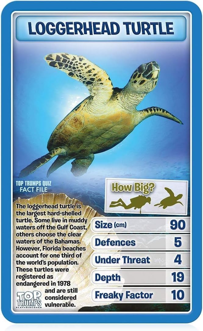Top Trumps Creatures of The Deep Classic Card Game