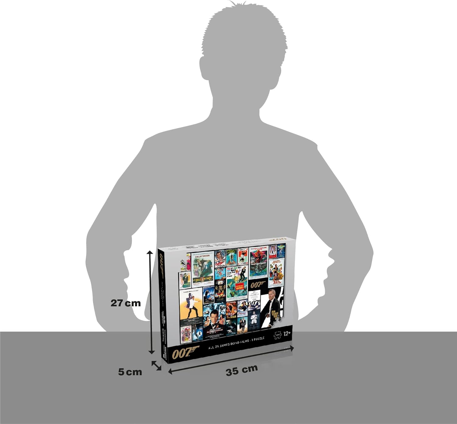 James Bond - All 25 James Bond Films 1000 Piece Jigsaw Puzzle Game