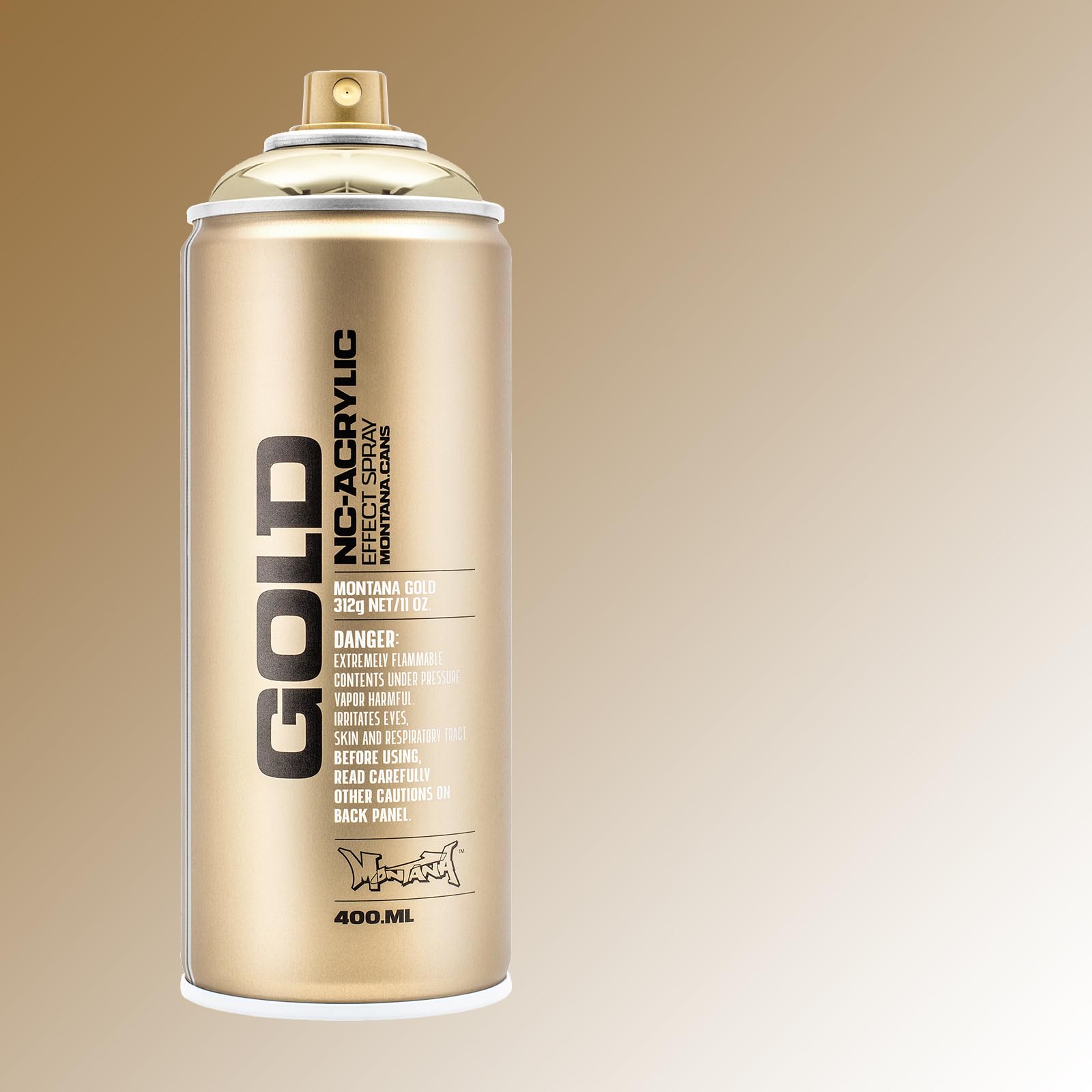 Montana Cans 285943 Spray Can 400 ml, GLD400, M3000, Gold Chrome