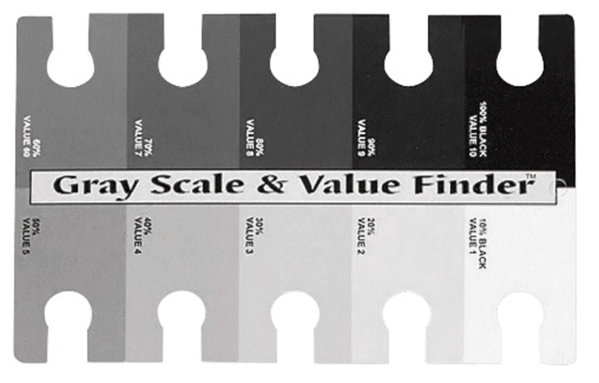 COLOR WHEEL COMPANY GRAY SCALE VALU FIND 4"X6"