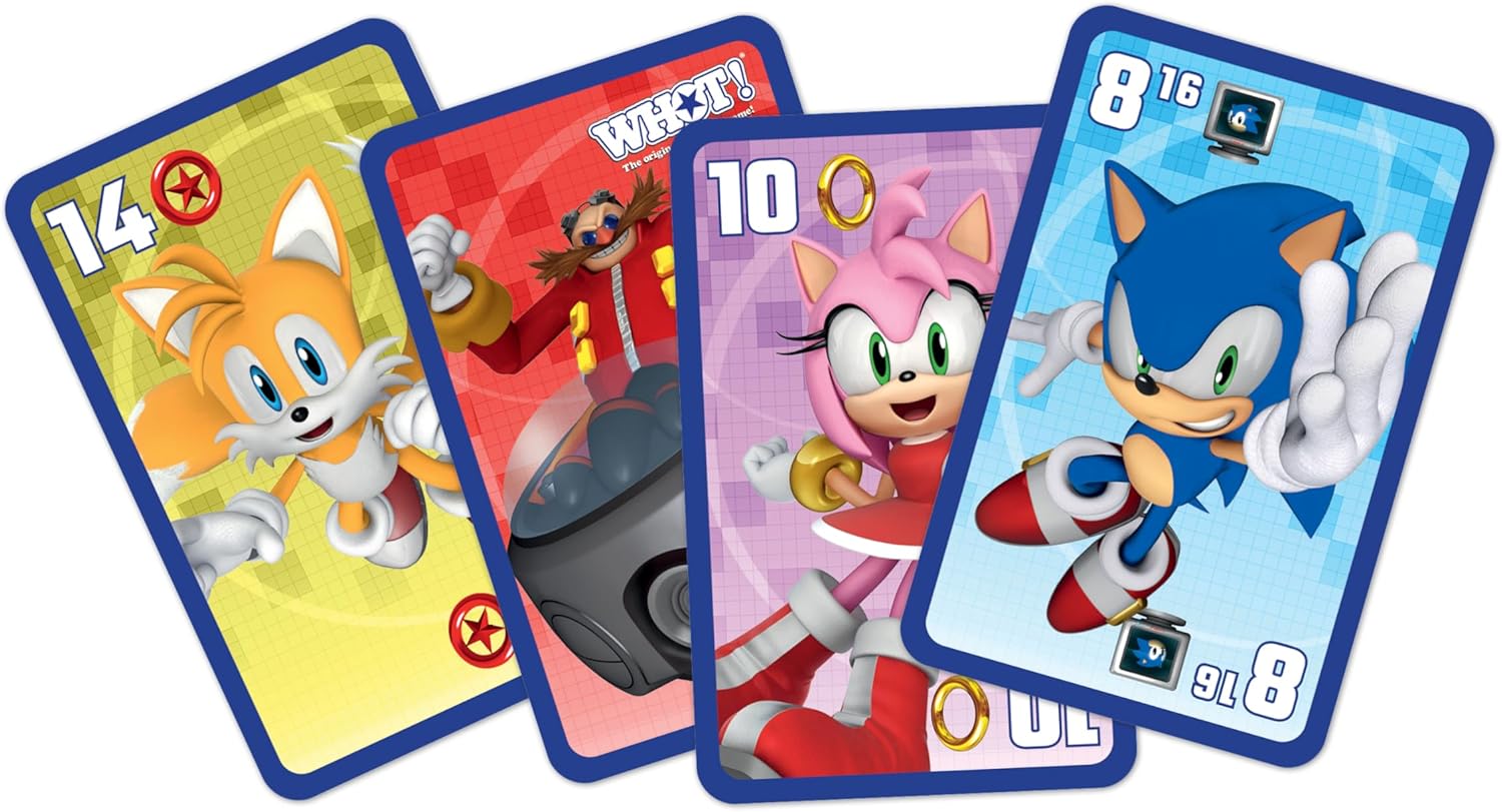 Winning Moves Waddingtons Number 1 Sonic The Hedgehog WHOT! Travel Card Game