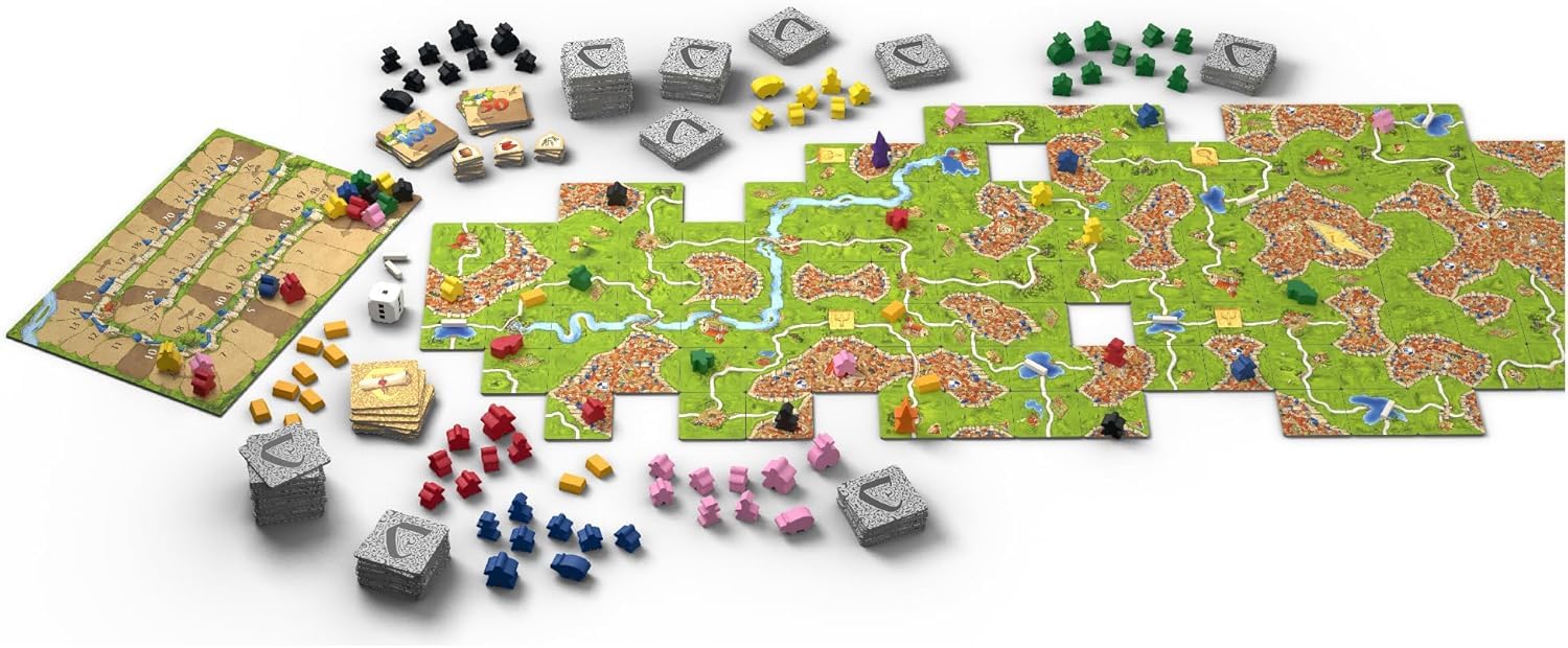 Z-Man Games Carcassonne Big Box (2022) | Board Game | Ages 7+ | 2-6 Players | 35 Minutes Playing Time, Multicoloured, (ZMGZH010)