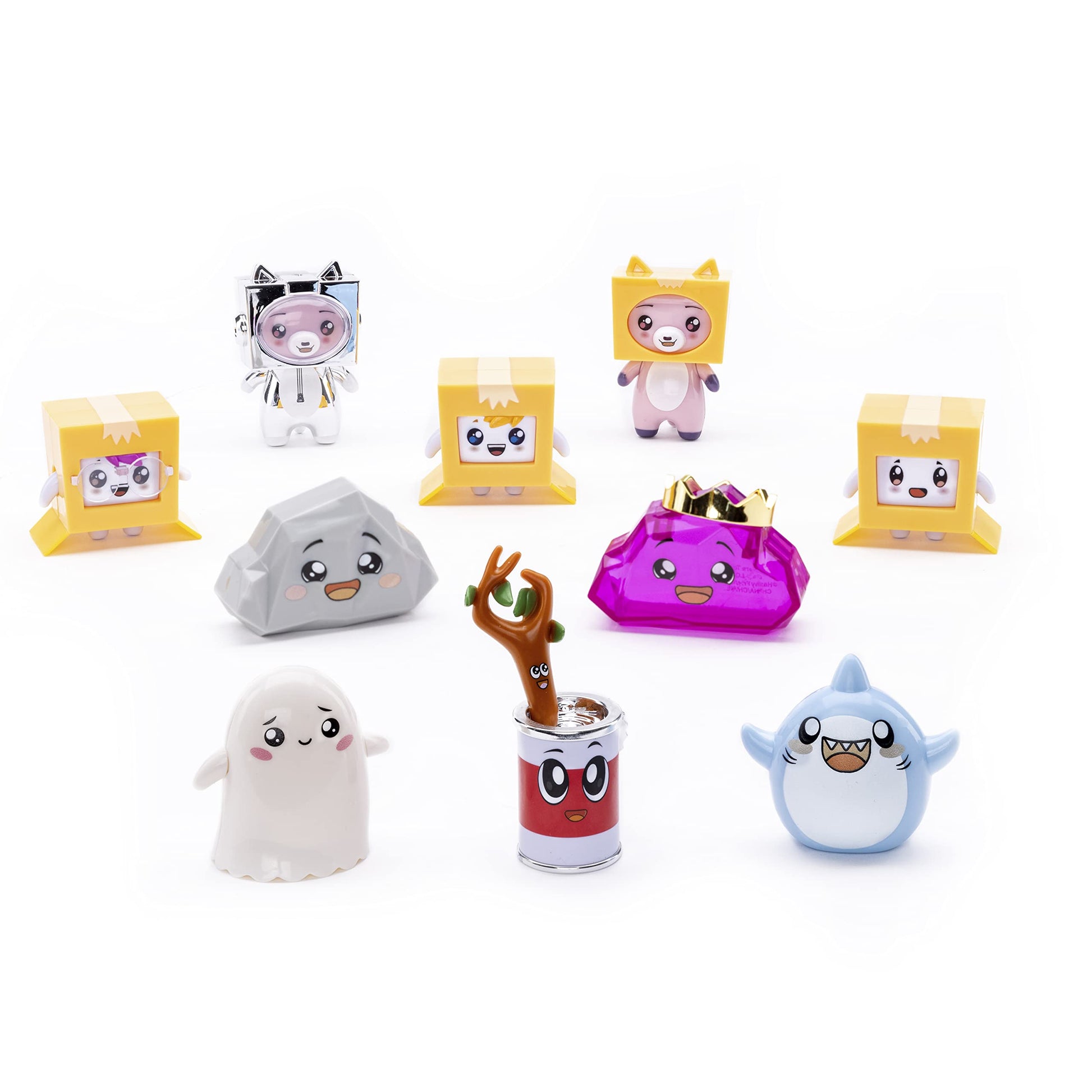 LankyBox Mystery Figure - 6 Pack. The Biggest Fans, 6 Of 10 Possible Figures Including Foxy, Rocky, And Ultra-Rare Canny, Which Will You Get?, Multicolored