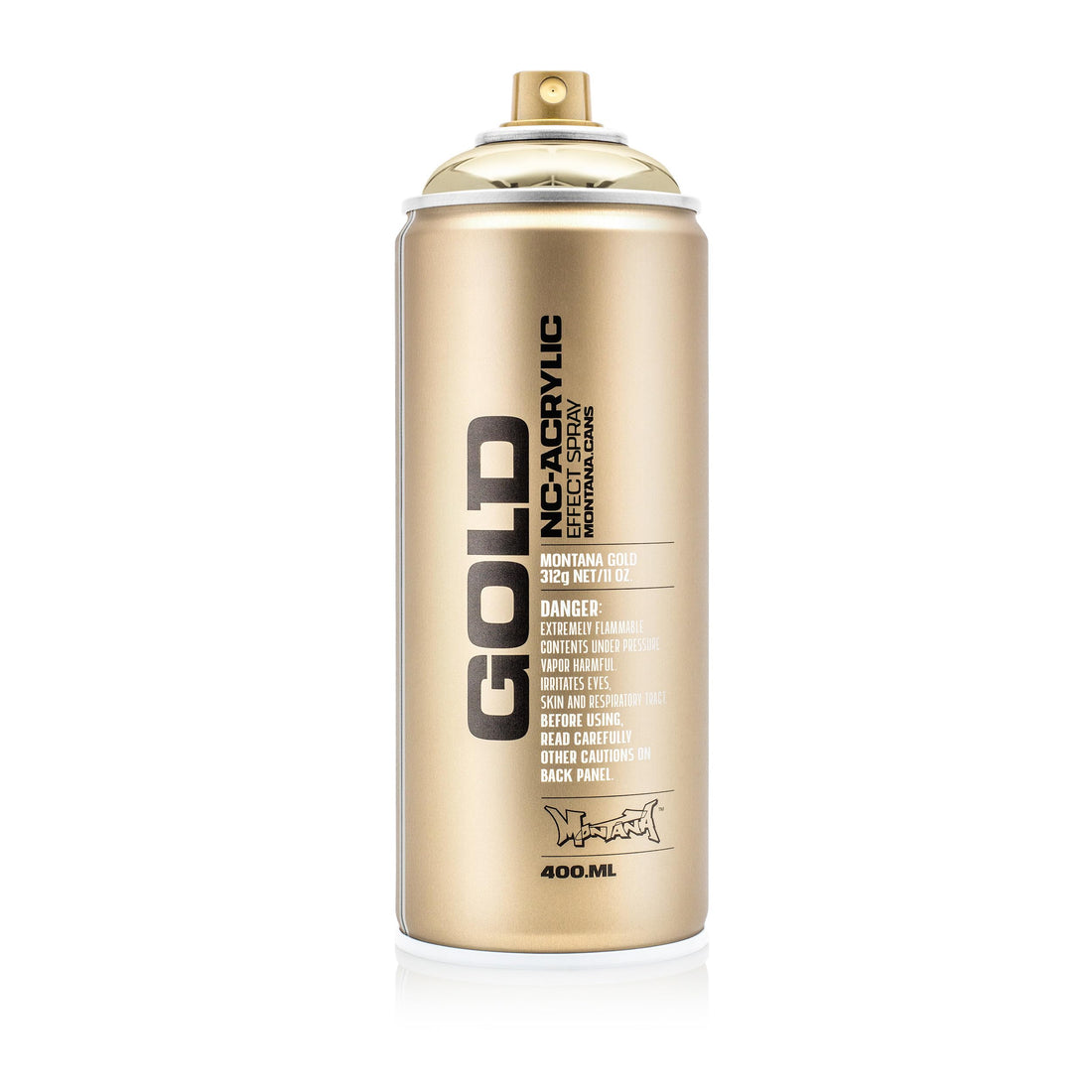 Montana Cans 285943 Spray Can 400 ml, GLD400, M3000, Gold Chrome