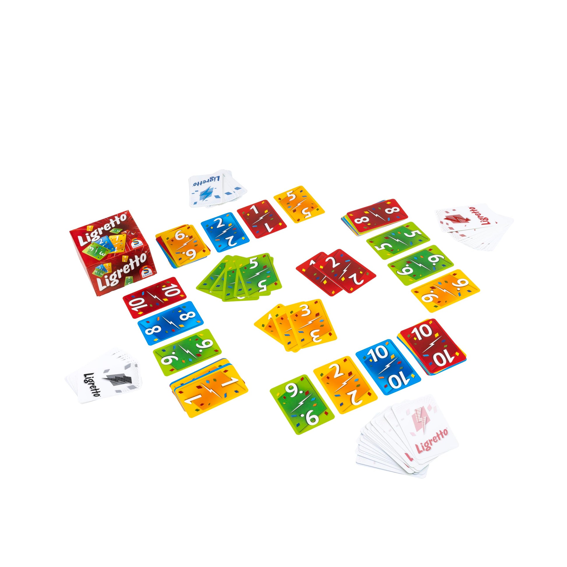 Schmidt | Ligretto Red | Card Game | Ages 8+ | 2 to 4 Players | 15 mins Minutes Playing Time