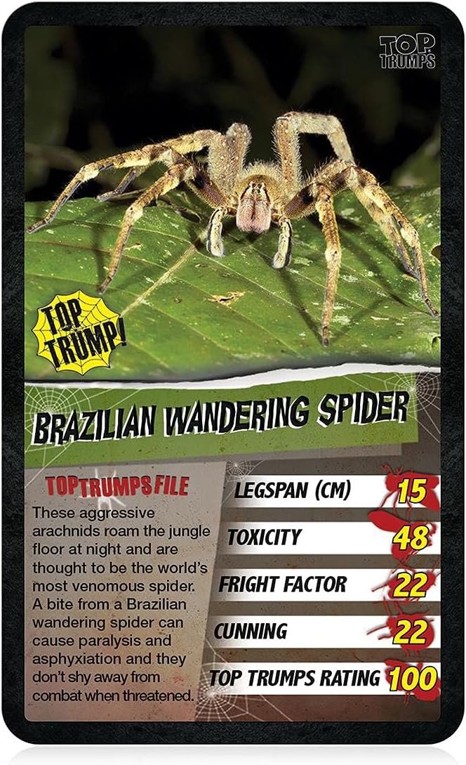 Top Trumps Spiders Classics Card Game