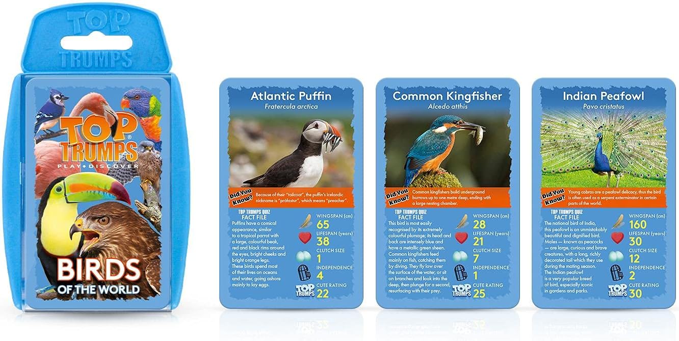 Top Trumps Birds of The World Classics Card Game