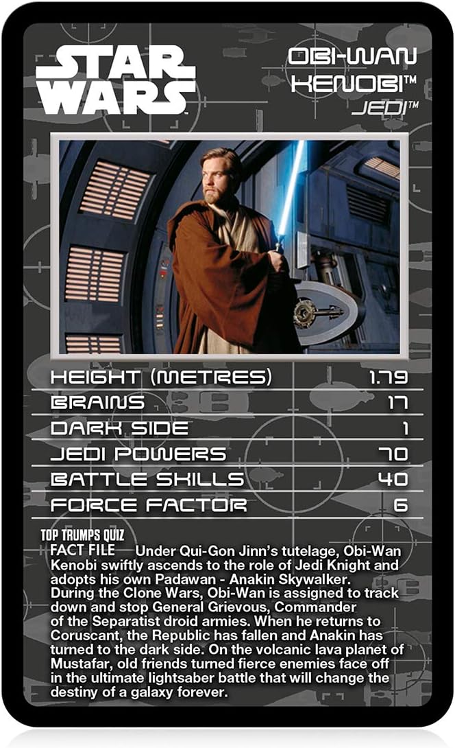 Top Trumps Star Wars Episodes 1-3 Specials Card Game