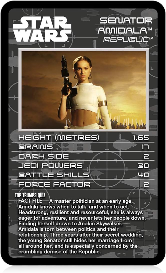 Top Trumps Star Wars Episodes 1-3 Specials Card Game