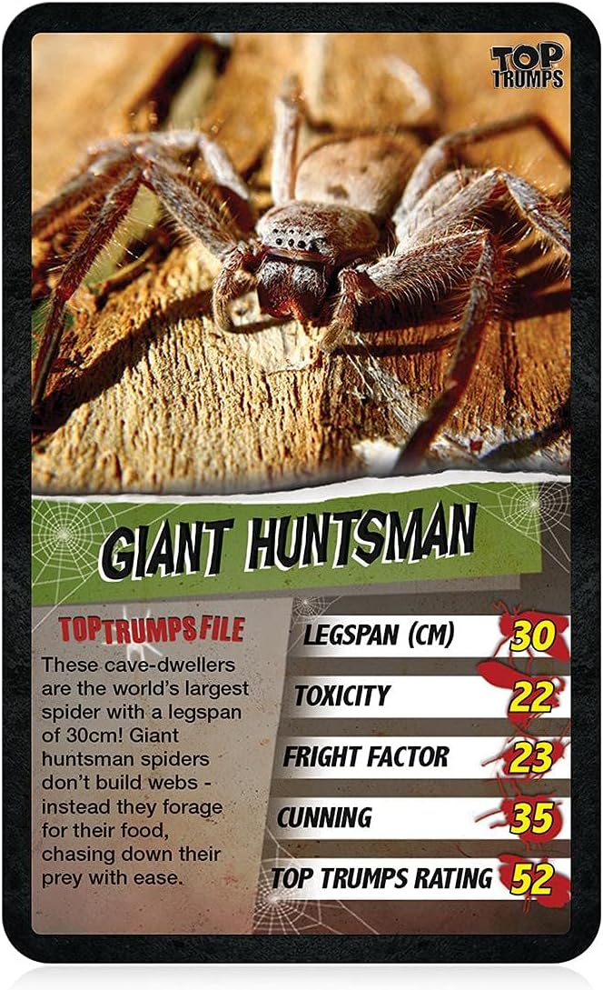 Top Trumps Spiders Classics Card Game